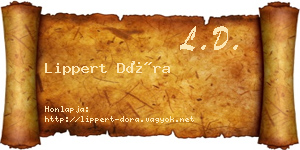 Lippert Dóra névjegykártya
